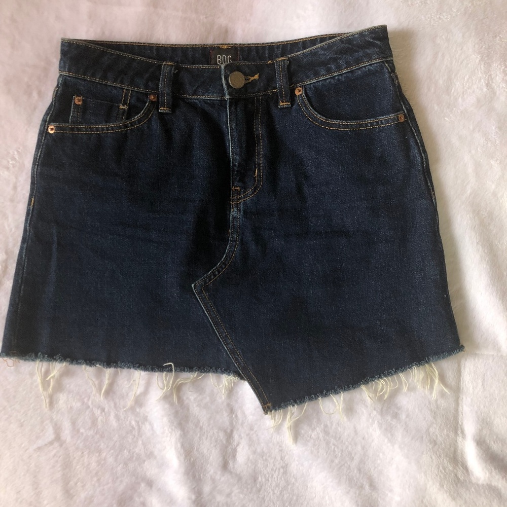 urban outfitters asymmetrical denim skirt